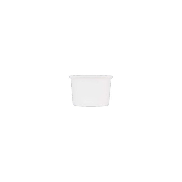 1000-PACK OF Container Paper Karat Earth 4oz Eco-Friendly paper Food Containers (75.3mm), White - 1,000 pcs