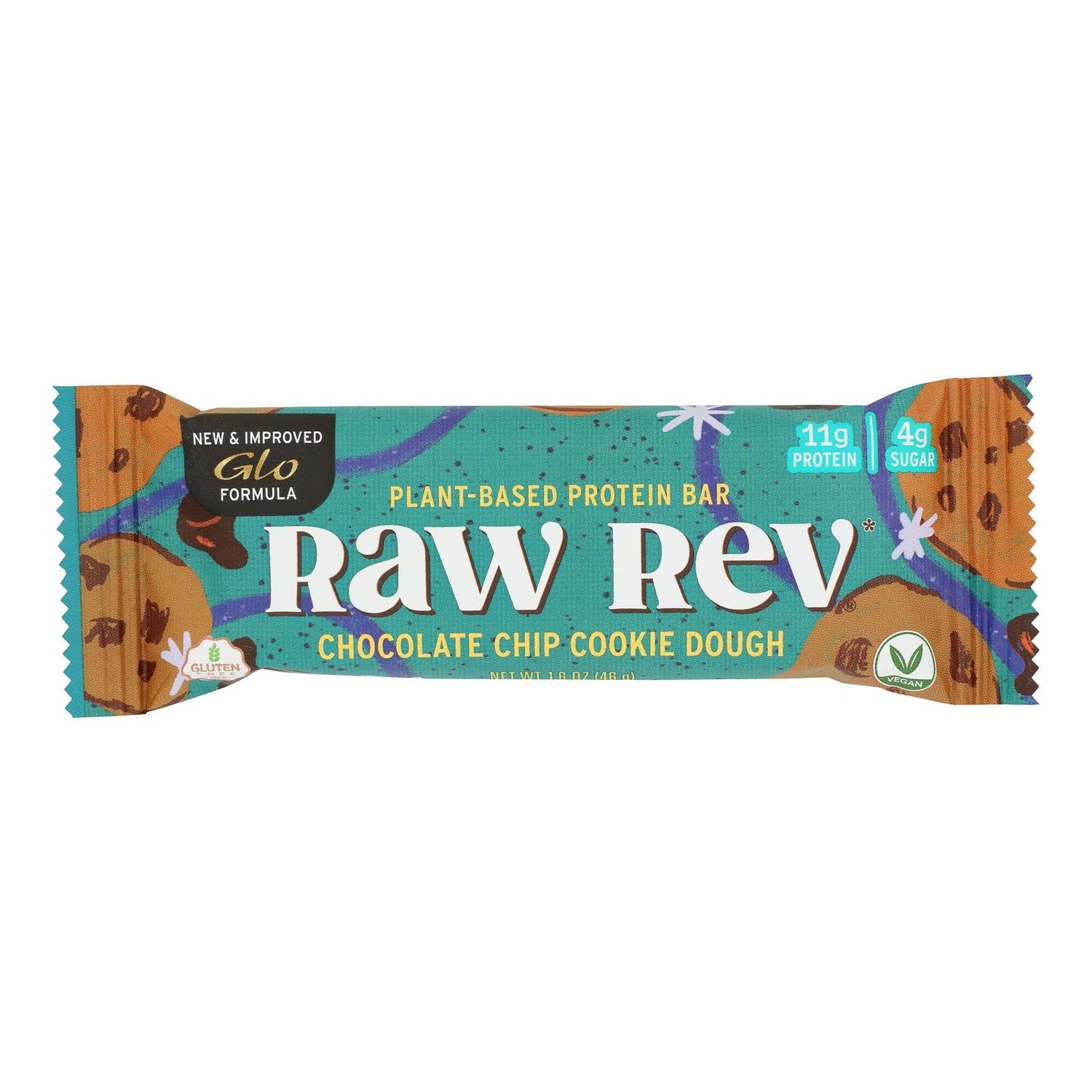12-PACK OF BAR ENERGY CHOCOLATE CHIP COOKIE DOUGH