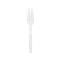 1000-PACK OF Fork Weighted Karat Earth PLA Medium-Heavy Weight Compostable Forks Bulk Box, Natural - 1,000 pcs