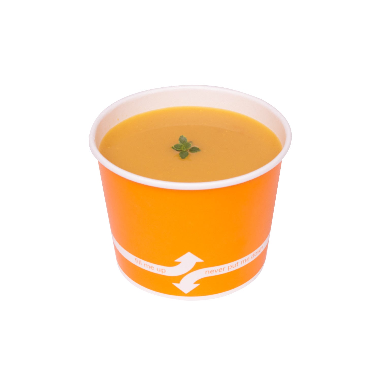 1000-PACK OF Container Takeout Karat 1,000 ct 16 oz Paper Food Containers | 112 mm | Orange