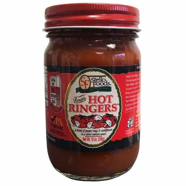 12-PACK OF Sauce Tomato Hot Ringers Rosie's, Stello Foods