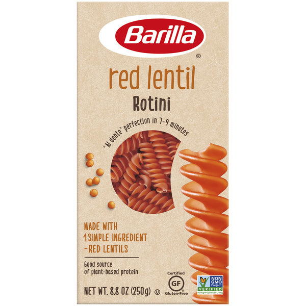 10-PACK OF PASTA ROTINI RED LENTIL GF
