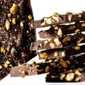 6-PACK OF Candy Chocolate Bark Dark Cardamom Pistachio, Wood Table Baking Co.