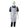 1000-PACK OF AmerCareRoyal DA2846 28 in. x 46 in. Poly Apron - One Size Fits All, White (1000/Carton)