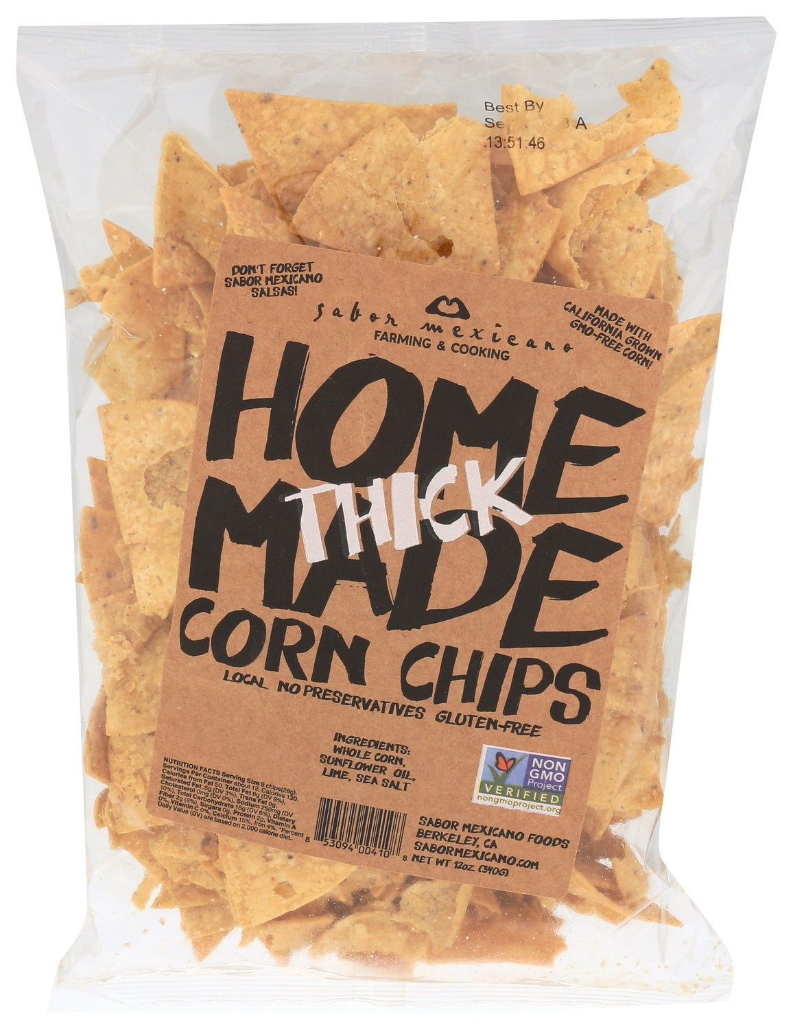 11-PACK OF CHIP CORN HOME MADE, THICK