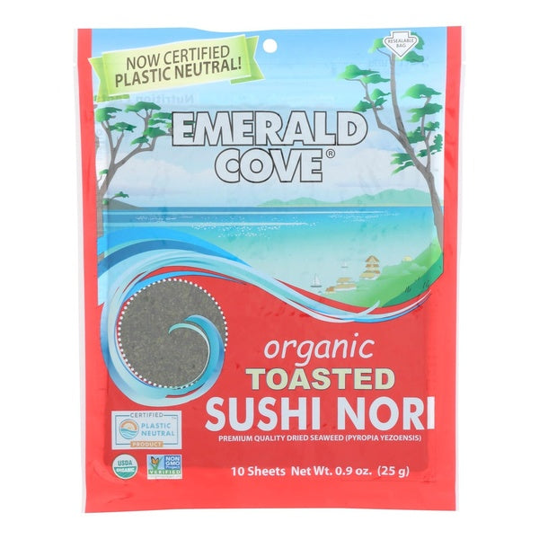 6-PACK OF Seaweed Dried, Organic Toasted Sushi Nori, Great Eastern Sun