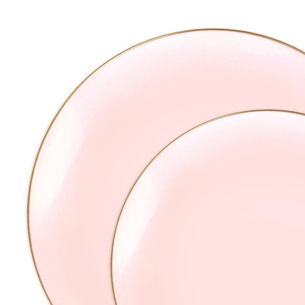 120-PACK OF Plate Set Pink Gold