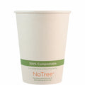 1000-PACK OF CUP HOT 12 oz World Centric Compostable NoTree Bamboo Paper Coffee Cups | 1000 count