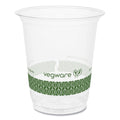 1000-PACK OF Cup Plastic Vegware R200-G 7 oz. Clear Plastic Cold Cup - Eco-Friendly & Compostable (1000/Carton)