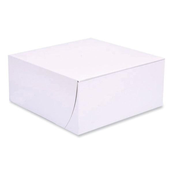 200-PACK OF Container Paper SCT 1561 White Paper Bakery Boxes - 9 x 9 x 4 Inches - 200 Count - Perfect for Cookies and Cakes