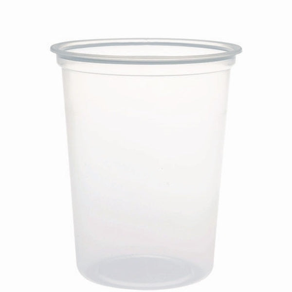 500-PACK OF Container Food Dart MN32-0100 Clear Plastic Deli Container - 32 oz, 4.7" Diameter x 5.7" Height - Ideal for Soups, Dips, and Takeout (500/Carton)