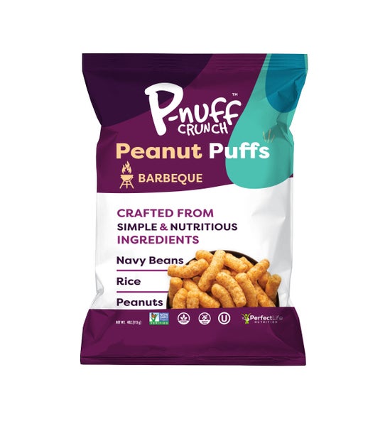 15-PACK OF Snack Puff Vegan Protein Barbecue P-nuff Crunch
