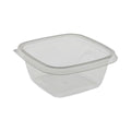 504-PACK OF Bowl Plastic Pactiv Corp. EarthChoice 16 oz. Clear Square Recycled Bowl - Eco-Friendly and Stackable (504 Count)