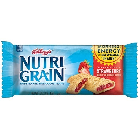 96-PACK OF Nutri-Grain Strawberry Cereal Bar Kellogg'S, 12 - 8 - 1.3 Oz