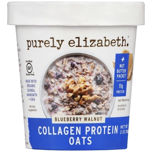 12-PACK OF Breakfast Oatmeal Blueberry Walnut Purely Elizabet 2 oz