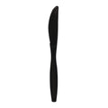 1000-PACK OF Boardwalk Heavyweight Black Polypropylene Knife - 1000 Count for Durable Dining Solutions