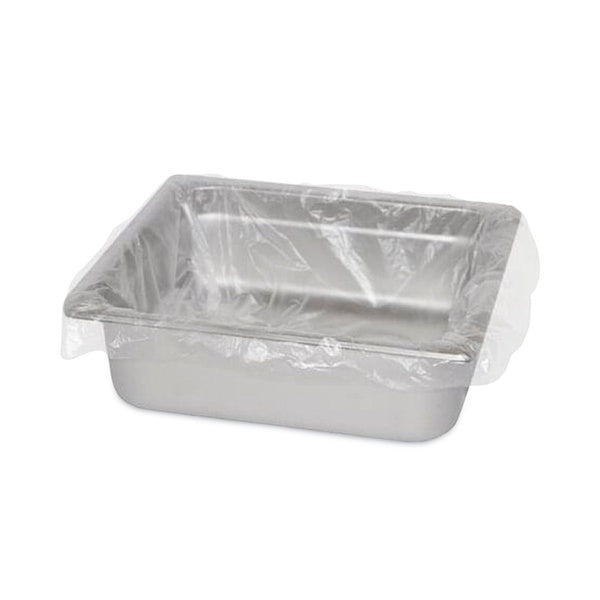 250-PACK OF Liner Pan AmerCareRoyal 18" x 14" Steam Pan Liners with Twist-Ties - Clear - 250 Count for 1/3-Size Pans