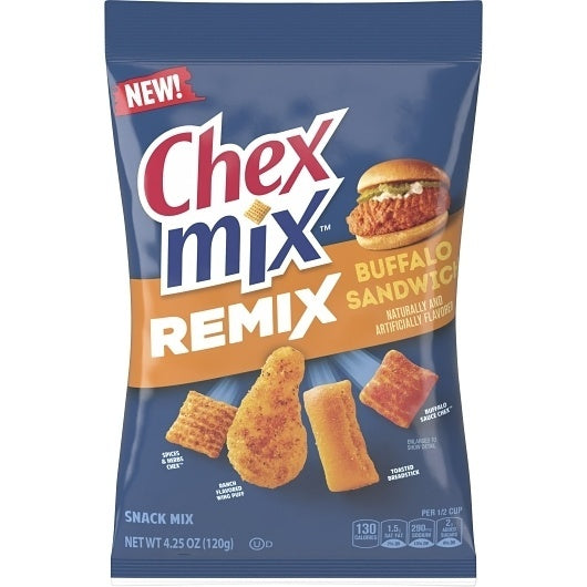 8-PACK OF Remix Buffalo Sandwich Snack Mix Chex Mix Dry, 8 - 4.25 Oz