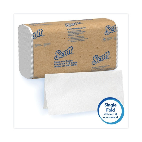 4000-PACK OF Towel S-fold Scott Essential Single-Fold Towels - 9.3 in. x 10.5 in. (4000 Towels per Carton) for Hygiene and Efficiency