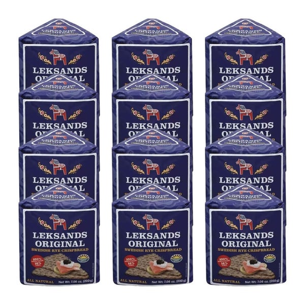 12-PACK OF Cracker Crisp Triangle Swedish Leksands 7.06 oz