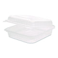 200-PACK OF Karat FP-HC99PP-1C Polypropylene Plastic Hinged Container 9.35 x 9.22 x 3.17 Clear Plastic 50/Pack 4 Packs/Carton