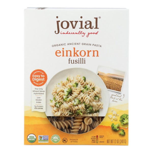 12-PACK OF Pasta Fusilli Brown Rice Jovial 12 oz