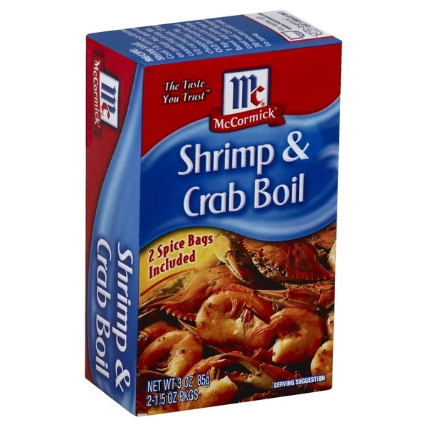 12-PACK OF SEASONING SEAFOOD SHRIMP & CRAB BOIL 3 OUNCE - CASE OF 12