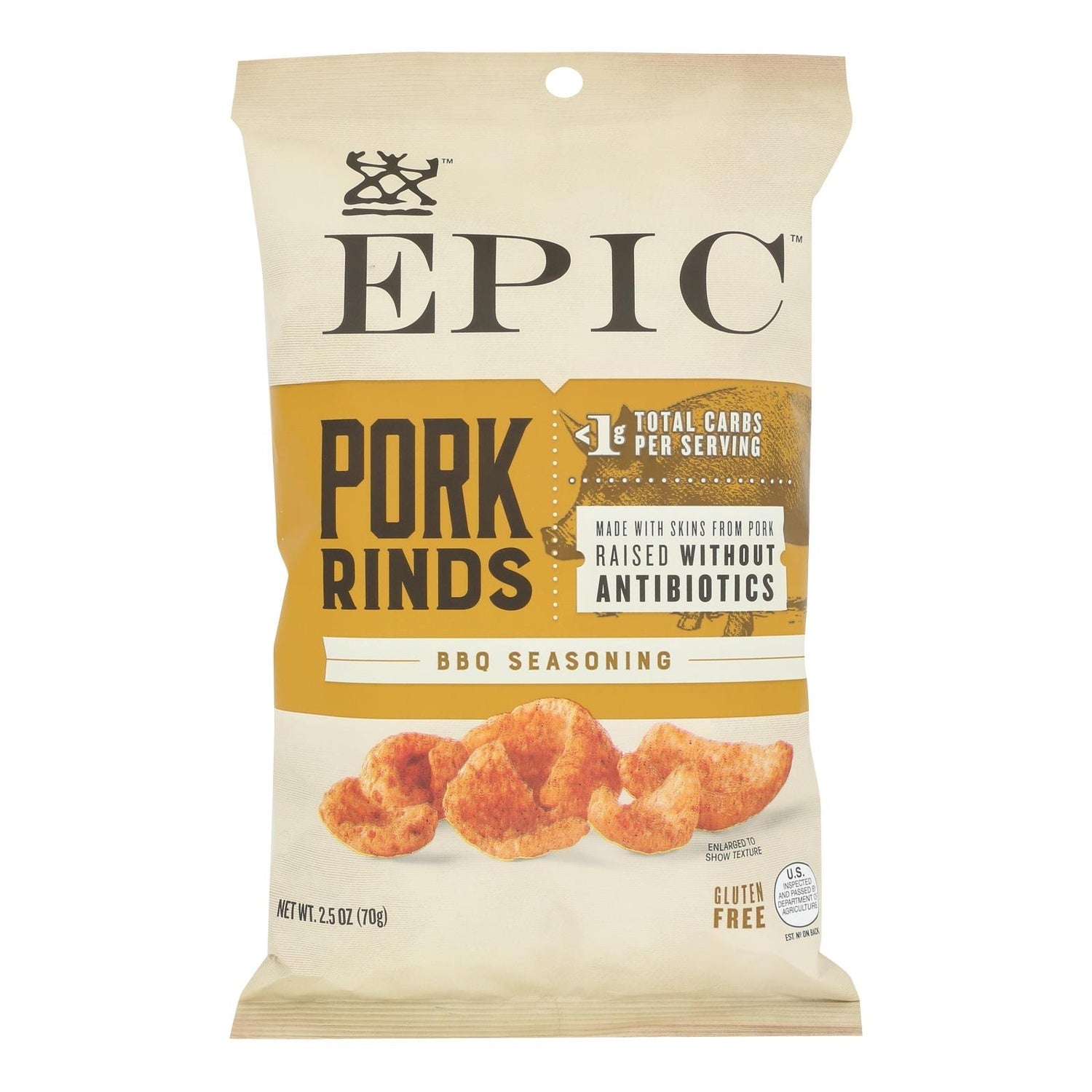 12-PACK OF SNACK PORK TEXAS BBQ SEASONING RINDS