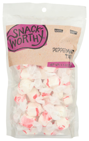 12-PACK OF CANDY TAFFY PEPPERMINT 9.1 OUNCE - CASE OF 12