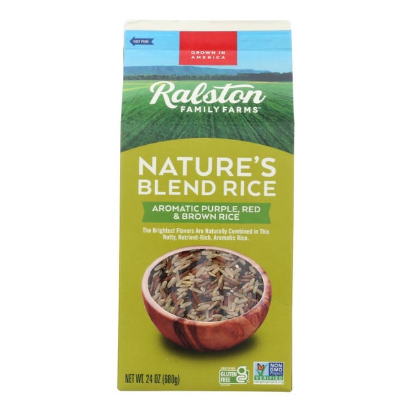 6-PACK OF RICE BLEND PURPLE RED AND BROWN
