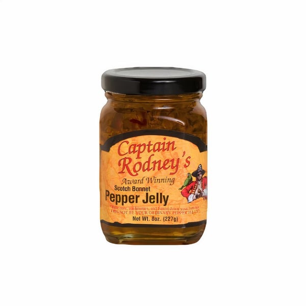 6-PACK OF Jelly Mild Pepper Captain Rodney's, Bell Buckle Country Store