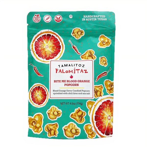 12-PACK OF Popcorn Tamalitoz Palomitaz Blood Orange, Sugarox Candy Studio