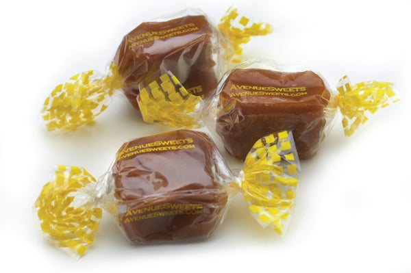 3-PACK OF Candy Caramels Golden Vanilla Bulk (approx. 38 caramels), AvenueSweets
