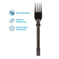 24-PACK OF FORK PLAS PP REFILL BLK SRS T