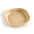 2000-PACK OF Plate 6 inches square round, Natural,2000 Count Case