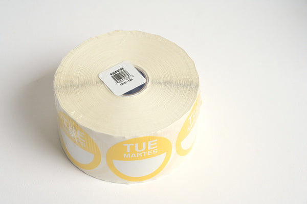 1000CT-PACK OF LABEL ROLL PERM RND CLD TUE 2