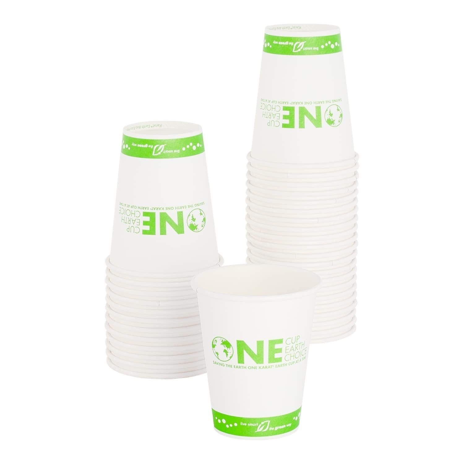 1000-PACK OF Cup Hot Karat Earth 8oz Eco-Friendly Paper Hot Cups (80mm) - Generic Print - 1,000 pcs