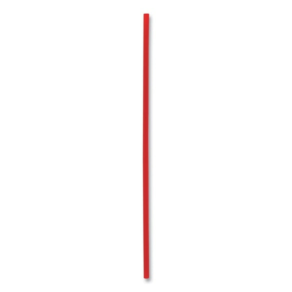 10000-PACK OF Straw Plastic Boardwalk BWKSTRU525R10 Red Polypropylene Stir Straws - 5.25 Inch Single-Tube (10000 Count)