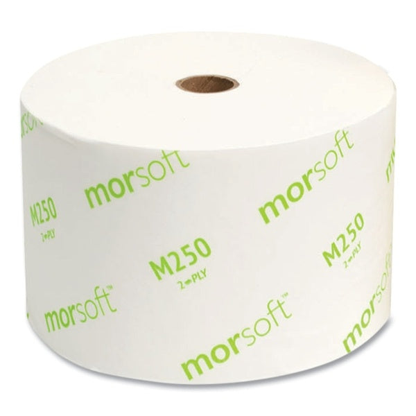 24-PACK OF Towel Paper Morcon M250 2-Ply Bath Tissue - Septic Safe Small Core Rolls (1,250 Sheets/Roll, 24 Rolls/Carton) for Commercial Use