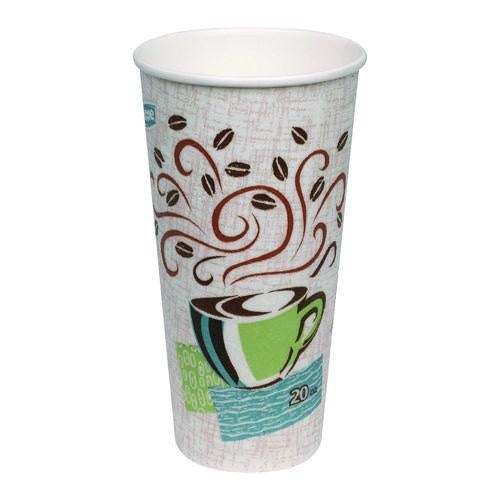 25-PACK OF CUP PAPER COFFEE HAZE DESIGN