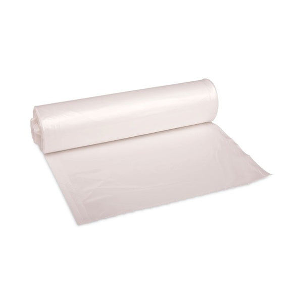 250-PACK OF Liner Trash Boardwalk V8046HNKR02 High-Density 45 Gallon Can Liners - 13 Micron, 40 in. x 46 in., 25 Bags/Roll, 10 Rolls/Carton - Natural Color