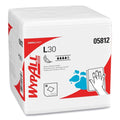 1080-PACK OF Towel Wipe WypAll L30 Quarter Fold Towels - 12.5" x 12" Disposable Towels (90 per Polypack, 12 Polypacks per Carton)