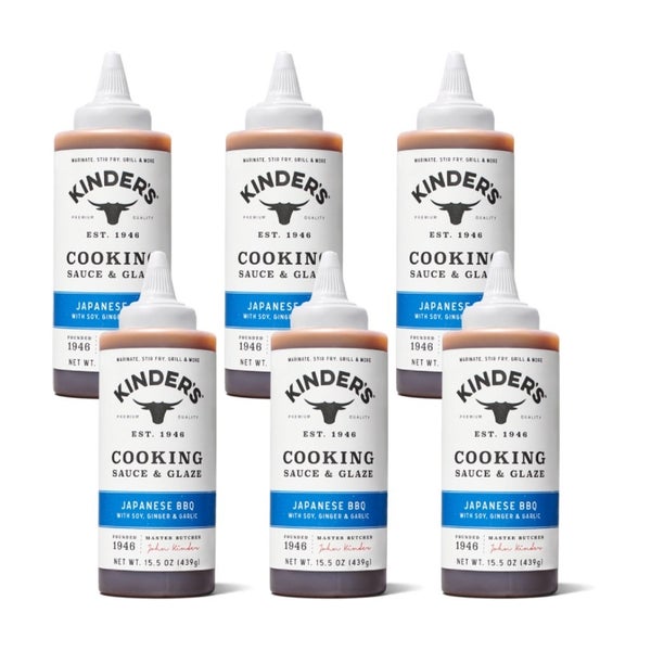 6-PACK OF Sauce Bbq Japanese Kinders 15.5 oz