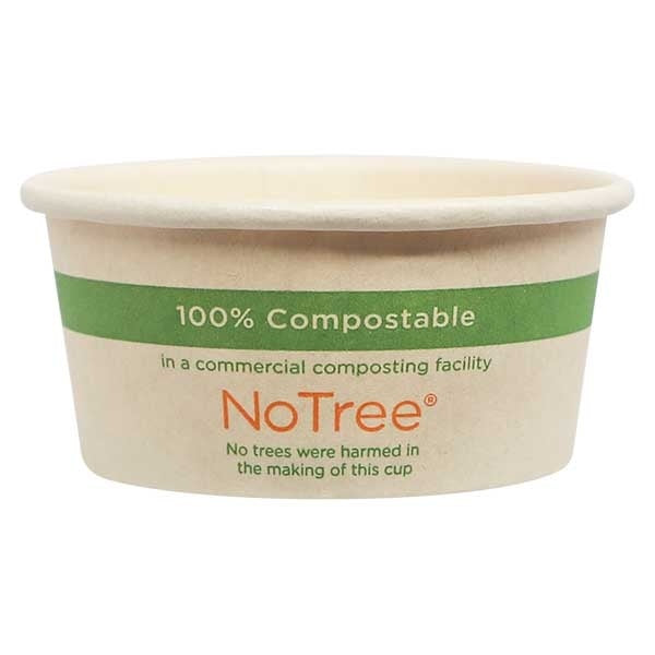 2000-PACK OF CUP PORTION World Centric Compostable 2 oz NoTree Paper Portion Cups | 2000 Count