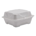 500-PACK OF Container Cmpstbl Eco-Products Vanguard Compostable Sugarcane Clamshells - 6x6x3 Inches, 500 Count, Grease-Resistant & Microwave Safe
