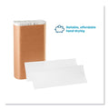 4000-PACK OF Towel Paper Georgia Pacific Professional 24590 9.2" x 9.4" 1-Ply Pacific Blue Basic M-Fold Paper Towels - 4000 White Towels Per Carton