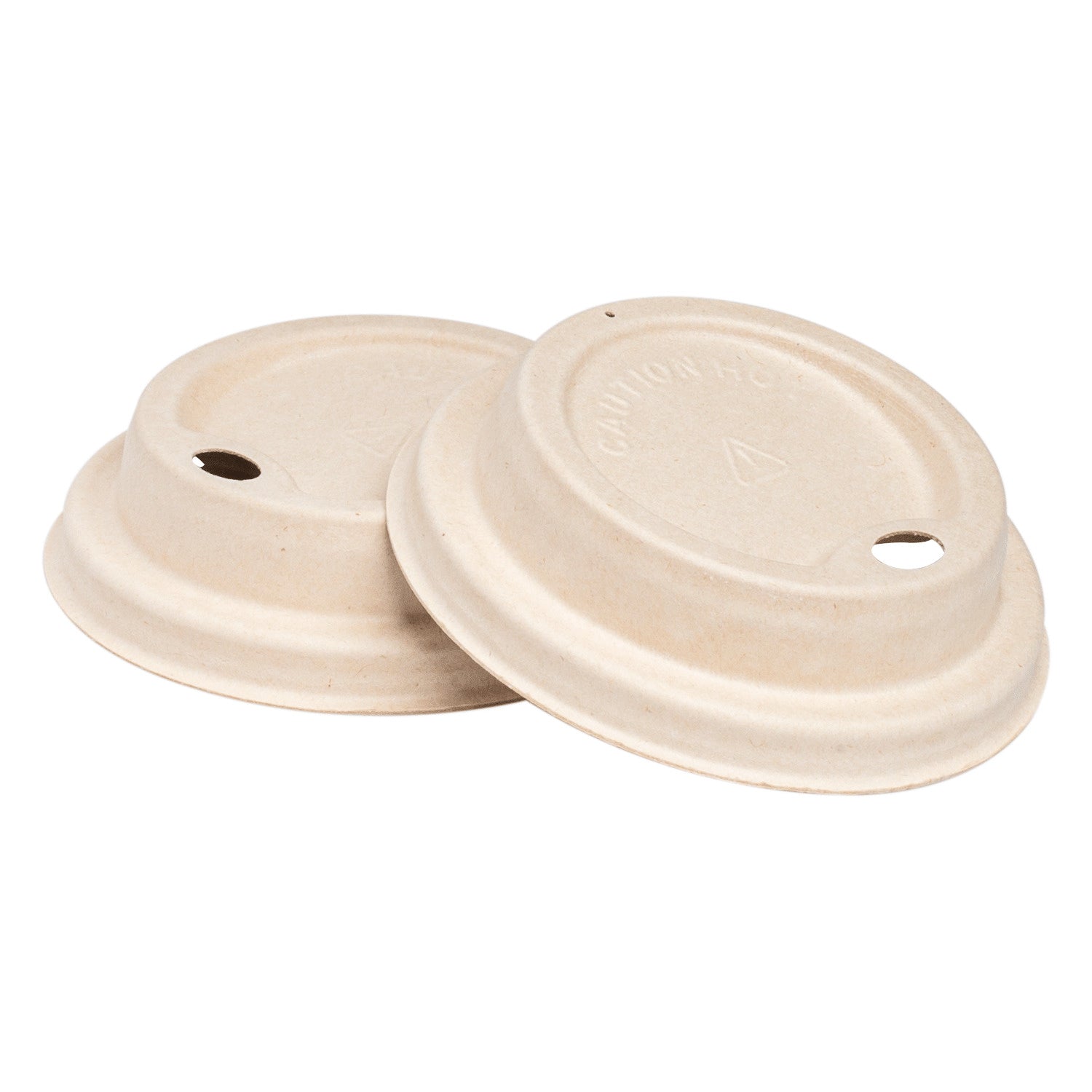 500-PACK OF Lid Togo Karat Earth 80mm PFAS Free Bagasse Sipper Dome Lid for 8 oz. Hot Cup, Natural - 500 pcs