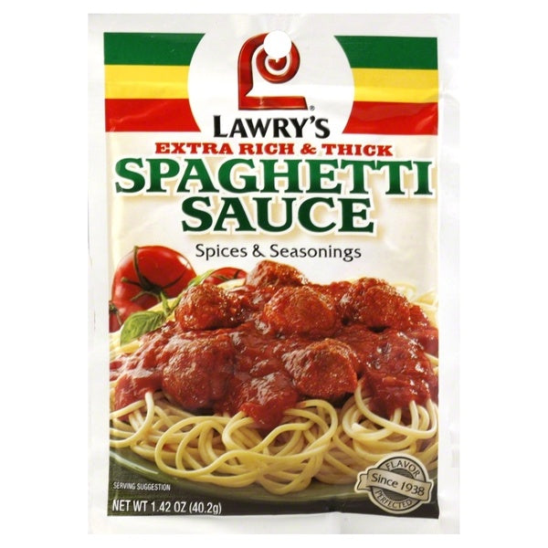 12-PACK OF SEASONING SPAGHETTI SPAGHETTI SAUCE 1.42 OUNCE - CASE OF 12