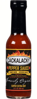 12-PACK OF Sauce Hot, Cackalacky Pepper Sauce Super Extra Hot Bottle, Cackalacky