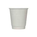 500-PACK OF Cup Paper Karat 10oz Wrapped Insulated Paper Hot Cups - White (90mm) - 500 ct